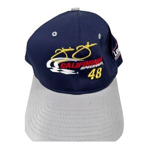 Jimmie Johnson 48 Lowe's NASCAR Hat California Speedway First Win Cap‎